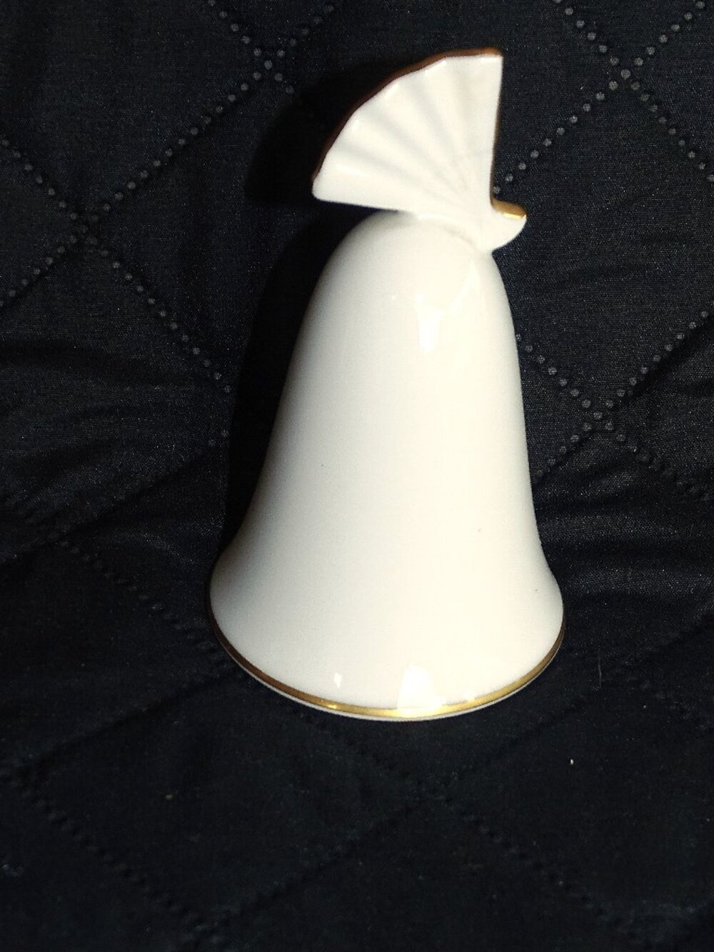 Noritake Porcelain White and Gold Trimmed Bell